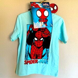 Spider-Man Set: T-shirt Suze 6, 2 Patches, pencil